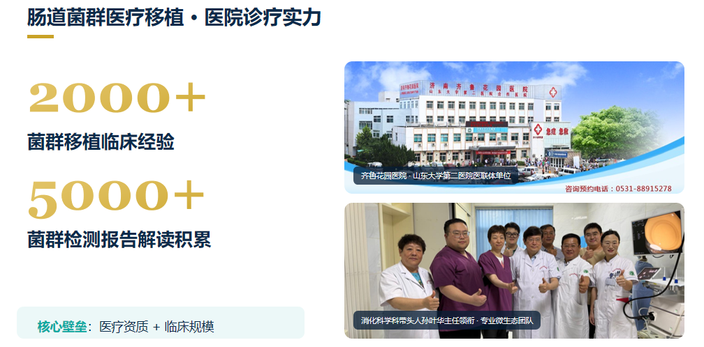 肠道菌群医疗移植 · 医院诊疗实力